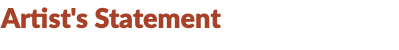 Artist's Statement
